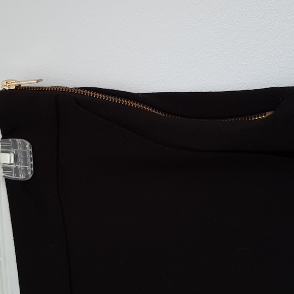 Black Faux Wrap Skirt - Picture 3 of 9